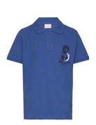 Printed Polo Shirt Tops T-shirts Polo Shirts Short-sleeved Polo Shirts...