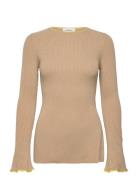 Rodebjer Bloom Designers Knitwear Jumpers Beige RODEBJER