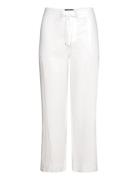 Linen Drawcord Pant Bottoms Trousers Linen Trousers White Lauren Women