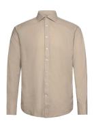 Bs Butkus Casual Modern Fit Shirt Tops Shirts Linen Shirts Beige Bruun...