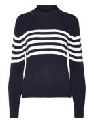 Tamara Striped Sweater Designers Knitwear Jumpers Navy BUSNEL