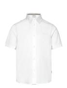 Short Sleeve Shirt Tops Shirts Short-sleeved Shirts White BOSS