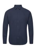 Slhslimowen-Brushed Shirt Ls Noos Tops Shirts Casual Navy Selected Hom...