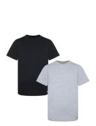 Nhb Boys 2Pk Crew Undershirt Tops T-Kortærmet Skjorte Black Nike