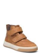 Shoes - Flat - With Velcro High-top Sneakers Brown ANGULUS