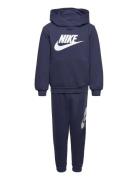 F8-Fleece Pant Set Sport Tracksuits Navy Nike