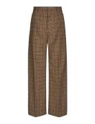 Casitiadea Bottoms Trousers Straight Leg Brown Dea Kudibal