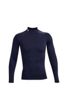 Ua Hg Armour Comp Mock Ls Sport T-Langærmet Skjorte Navy Under Armour