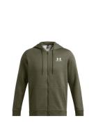 Ua Essential Fleece Fz Hood Sport Sweatshirts & Hoodies Hoodies Khaki ...