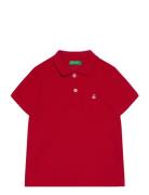 H/S Polo Shirt Tops T-shirts Polo Shirts Short-sleeved Polo Shirts Red...