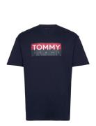 Tjm Reg Rwb Tommy Entry Tee Ext Tops T-Kortærmet Skjorte Navy Tommy Je...