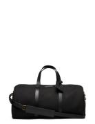 Leather-Trim Canvas Duffel Bags Weekend & Gym Bags Black Polo Ralph La...