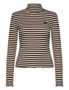 Lachaise Patch Coeur/Gots Tops T-shirts & Tops Long-sleeved Brown Mais...