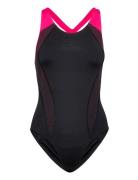 Speedo Fit Laneback Bla/Div 32 Badedragt Badetøj Black Speedo