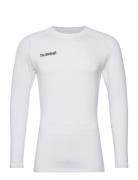 Hml First Performance Jersey L/S Sport T-Langærmet Skjorte White Humme...