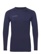 Hml First Performance Jersey L/S Sport T-Langærmet Skjorte Navy Hummel