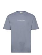 Hero Logo Comfort T-Shirt Tops T-Kortærmet Skjorte Blue Calvin Klein