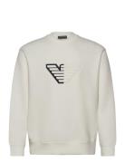 Sweatshirt Tops Sweatshirts & Hoodies Sweatshirts Cream Emporio Armani