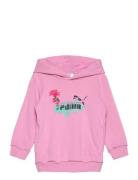 Puma X Trolls Hoodie Tr Tops Sweatshirts & Hoodies Hoodies Pink PUMA