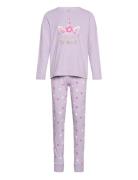 Nkfnightset Pastel Lilac Magical Noos Pyjamassæt Purple Name It