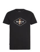 Seaside T-Shirt Tops T-Kortærmet Skjorte Black Makia