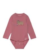 Body Ls Bodies Long-sleeved Pink Minymo