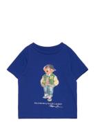 Polo Bear & Big Pony Cotton Tee Tops T-Kortærmet Skjorte Blue Ralph La...