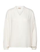 Froline Bl 4 Tops Blouses Long-sleeved White Fransa