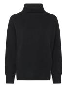 Sweater With High Neck - Comfy Knit Tops Knitwear Turtleneck Black Cos...
