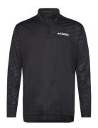 Terrex Multi Half-Zip Long-Sleeve Top Sport T-Langærmet Skjorte Black ...