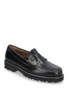 Gh Larson Contrastitch Loafers Flade Sko Black G.H. BASS