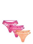 3-Pack String R G-streng Undertøj Pink Hunkemöller