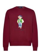 Polo Bear Fleece Sweatshirt Tops Sweatshirts & Hoodies Sweatshirts Red...