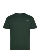 Micro Logo Interlock T-Shirt Tops T-Kortærmet Skjorte Green Calvin Kle...