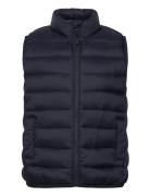 Quilted Gilet Foret Vest Navy Mango