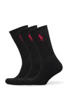 Big Pony Crew Sock 3-Pack Underwear Socks Regular Socks Black Polo Ral...