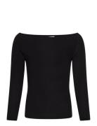 Viscose Long Sleeve Off Shoulder To Tops T-shirts Long-sleeved T-Skjor...