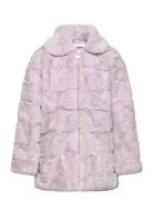 Jacket Fake Fur Jakke Purple Lindex