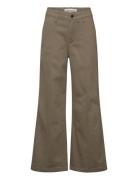 Izzasy Mid Waist Trousers Bottoms Trousers Khaki Green Sofie Schnoor Y...