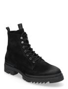 Qaiza Ankle Boot Snørestøvler Black Steve Madden