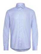 Bs Wiggins Slim Fit Shirt Tops Shirts Business Blue Bruun & Stengade