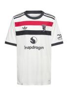 Manchester United Fc 3 Jsy Y Sport T-Kortærmet Skjorte White Adidas Pe...