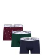 Classic Stretch-Cotton Trunk 3-Pack Boxershorts Green Polo Ralph Laure...