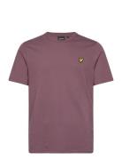 Plain T-Shirt Tops T-Kortærmet Skjorte Burgundy Lyle & Scott