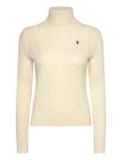 2/15 Wool Cash Rws-Lsl-Swt Tops Knitwear Turtleneck Cream Polo Ralph L...