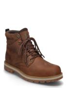 Britton Road Mid Lace Up Waterproof Boot Rust Full Grain Snørestøvler ...