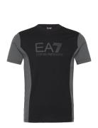 T-Shirt Tops T-Kortærmet Skjorte Black EA7