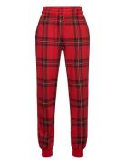 Check Aop Sweatpants Bottoms Sweatpants Red Mini Rodini