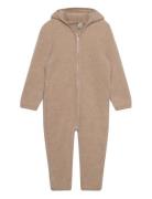 Pram Suit Wool Fleece  Outerwear Fleece Outerwear Fleece Suits Beige H...