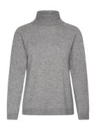 Turtle Neck Sweater Tops Knitwear Turtleneck Grey United Colors Of Ben...